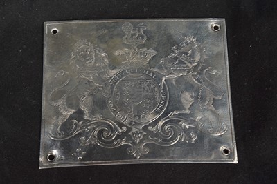 Lot 552 - A late 19th Century silver plaque