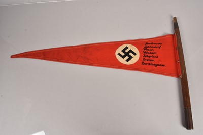 Lot 625 - A Third Reich NSDAP Vehicle Pennant on Pole