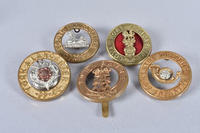 Lot 653 - Four Victorian Helmet plate centres