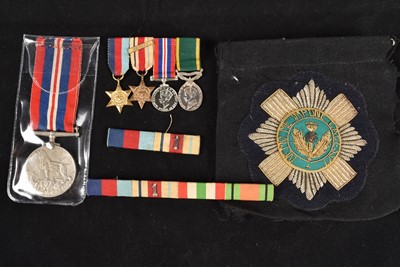 Lot 719 - A miniature medal group