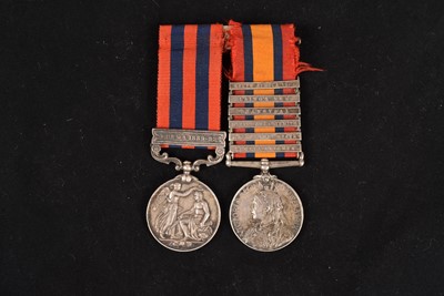 Lot 723 - A Boer War Devon Regiment medal pair
