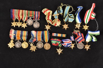 Lot 746 - A collection of British Military medal miniatures