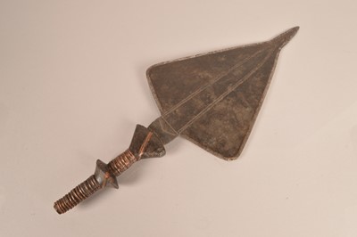 Lot 761 - An African Tetela Ceremonial Spear Head