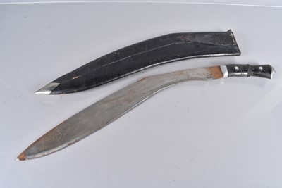 Lot 802 - A very large Indian Kukri knife