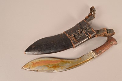 Lot 811 - A WWII Era Kukri knife