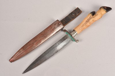 Lot 814 - A WWI German Boot knife