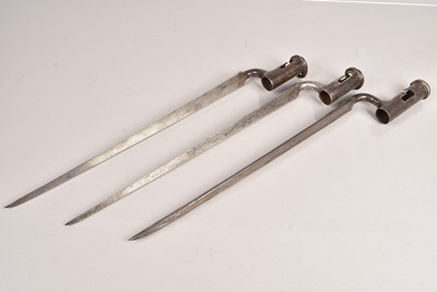 Lot 832 - A group of three socket bayonets