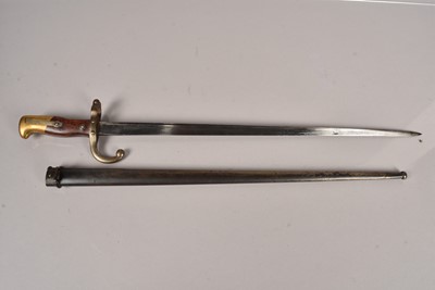 Lot 849 - An 1876 dated French T-Back bayonet