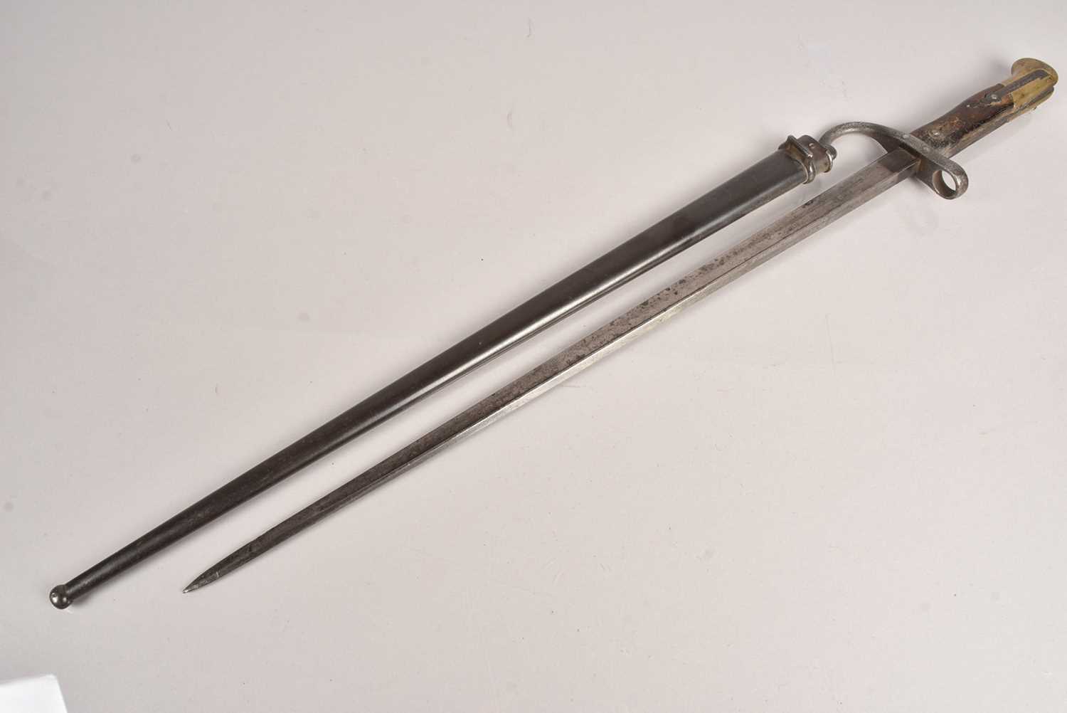 Lot 861 - An Austrian Peabody for Martini bayonet and scabbard