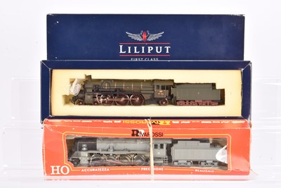 Lot 735 - HO Gauge German Steam Locomotives with Tenders by Liliput and Rivarossi