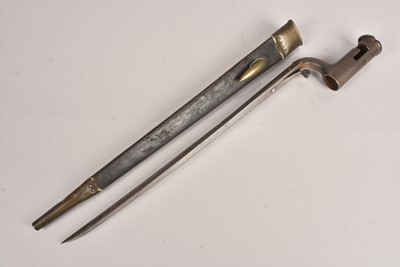 Lot 870 - A British Pattern 1840 Constabulary Carbine socket bayonet