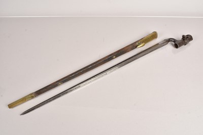 Lot 872 - An 1876 Martini Henry Socket bayonet
