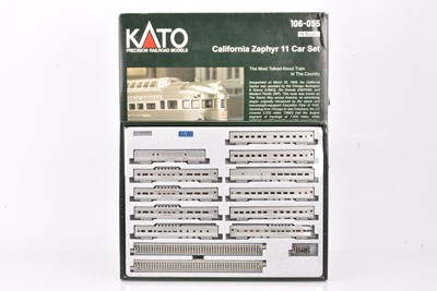 Lot 53 - Kato N Gauge California Zephyr 11 Car Set