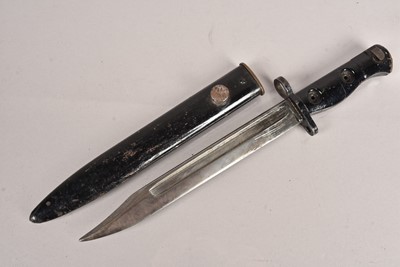 Lot 880 - A British SLR L1A3 bayonet and scabbard