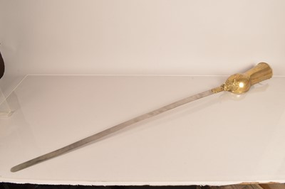 Lot 887 - A late 19th Century/ early 20th Century Indian Gauntlet sword (Pata)