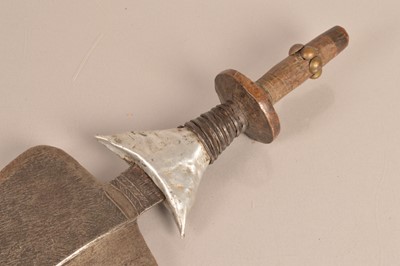 Lot 894 - An African Leaf Shaped sword