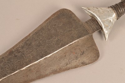 Lot 894 - An African Leaf Shaped sword