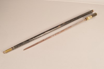 Lot 896 - An early 20th Century Middle Eastern sword stick