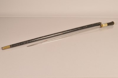 Lot 907 - An early 20th Century Middle Eastern Sword stick