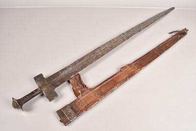 Lot 932 - A Sudanese Broad Sword