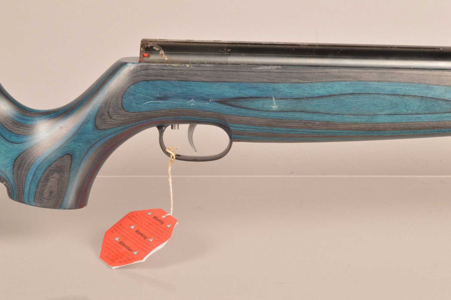 Lot 991 - A Weihrauch HW97K .177 Blue Laminate Under Lever Rifle