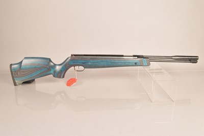 Lot 991 - A Weihrauch HW97K .177 Blue Laminate Under Lever Rifle