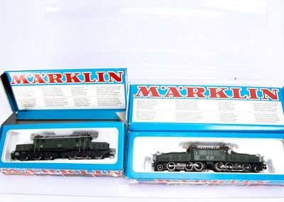 Lot 748 - Marklin Hamo HO Gauge German and Swiss Electric Krokodil Locomotives