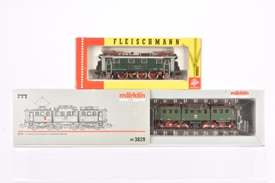 Lot 749 - Marklin Hamo and Fleischmann HO Gauge German Electric Locomotives