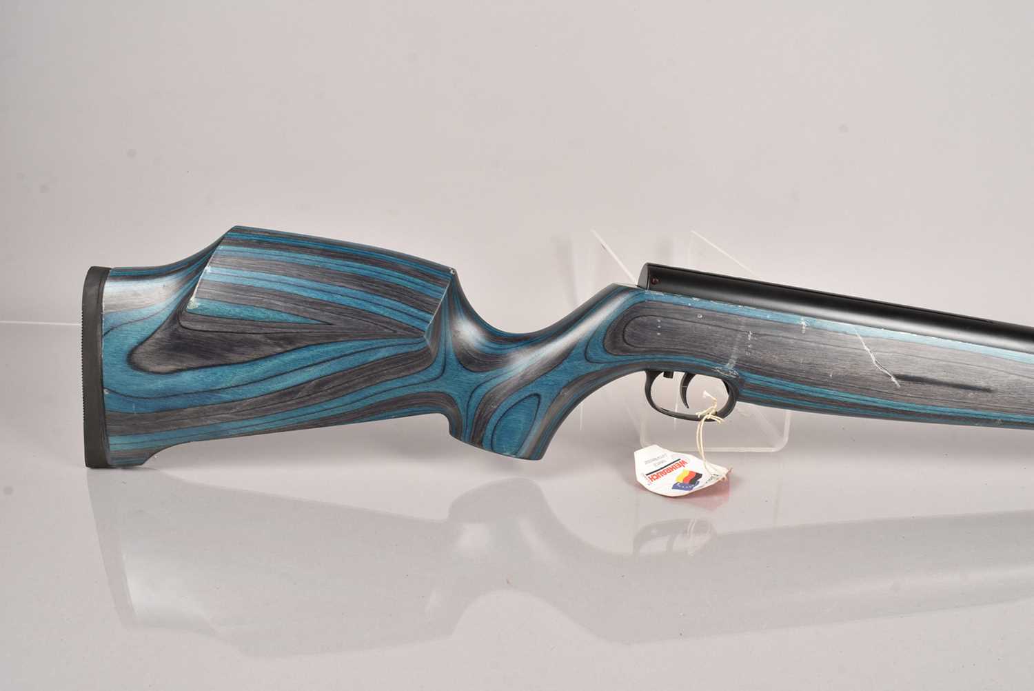 Lot 1052 - A Weihrauch HW97K .177 Blue Laminate Under Lever Rifle