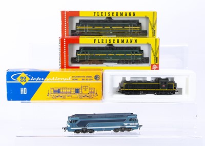 Lot 758 - Fleischmann and Roco HO Gauge Diesel French and Belgian Locomotives