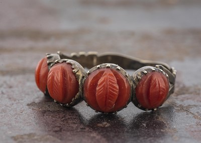 Lot 19 - A 19th Century coral posey ring