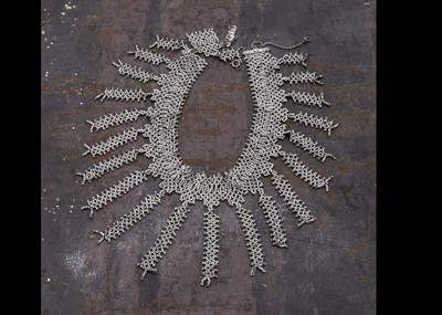 Lot 39 - A 19th Century cut steel fringe necklace