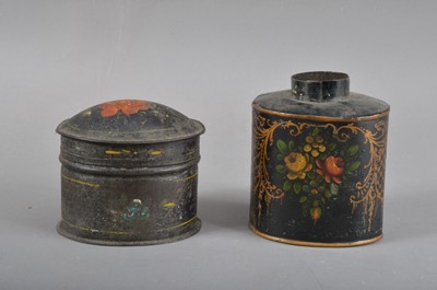 Lot 198 - Two items of 19th century tole piente ware