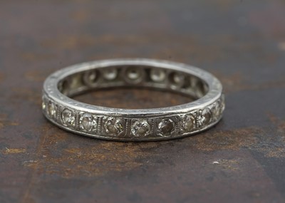 Lot 249 - A diamond full eternity ring