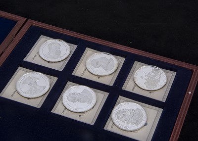 Lot 320 - A collection of six Cook Islands .500 Silver Proof $1 coins