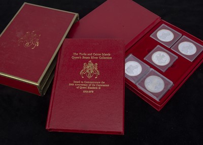 Lot 326 - A 1978 Turks and Caicos Silver proof Queens Beasts ten coin set