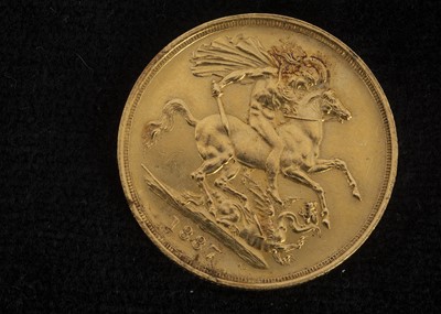 Lot 334 - A Victorian style Gold coin