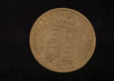 Lot 357 - A Victoria Half Gold Sovereign