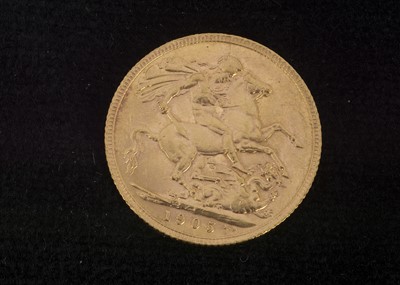 Lot 363 - An Edward VII full gold sovereign