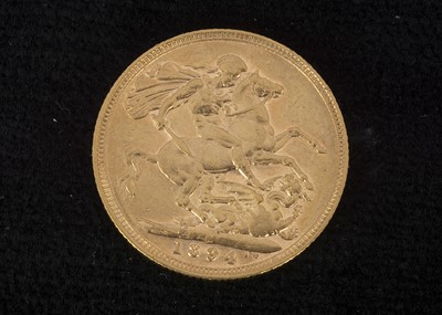 Lot 373 - A Victoria full gold sovereign