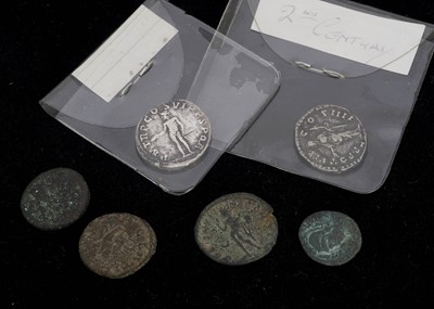 Lot 437 - A collection of six Roman coins