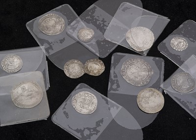 Lot 438 - A collection of twelve English Silver hammered coins