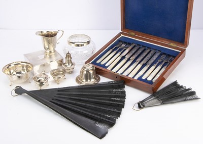 Lot 482 - A collection of Victorian and later silver and silver plate