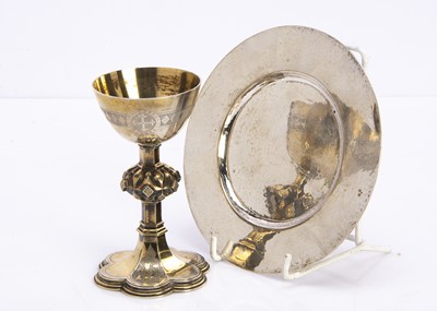 Lot 529 - A Victorian silver ecclesiastical chalice by John Keith