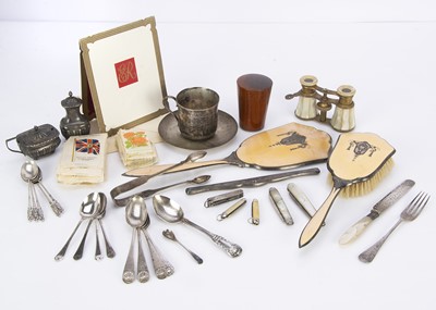 Lot 546 - A collection of silver and silver plate and other items