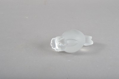 Lot 45 - A small Lalique frosted glass rabbit