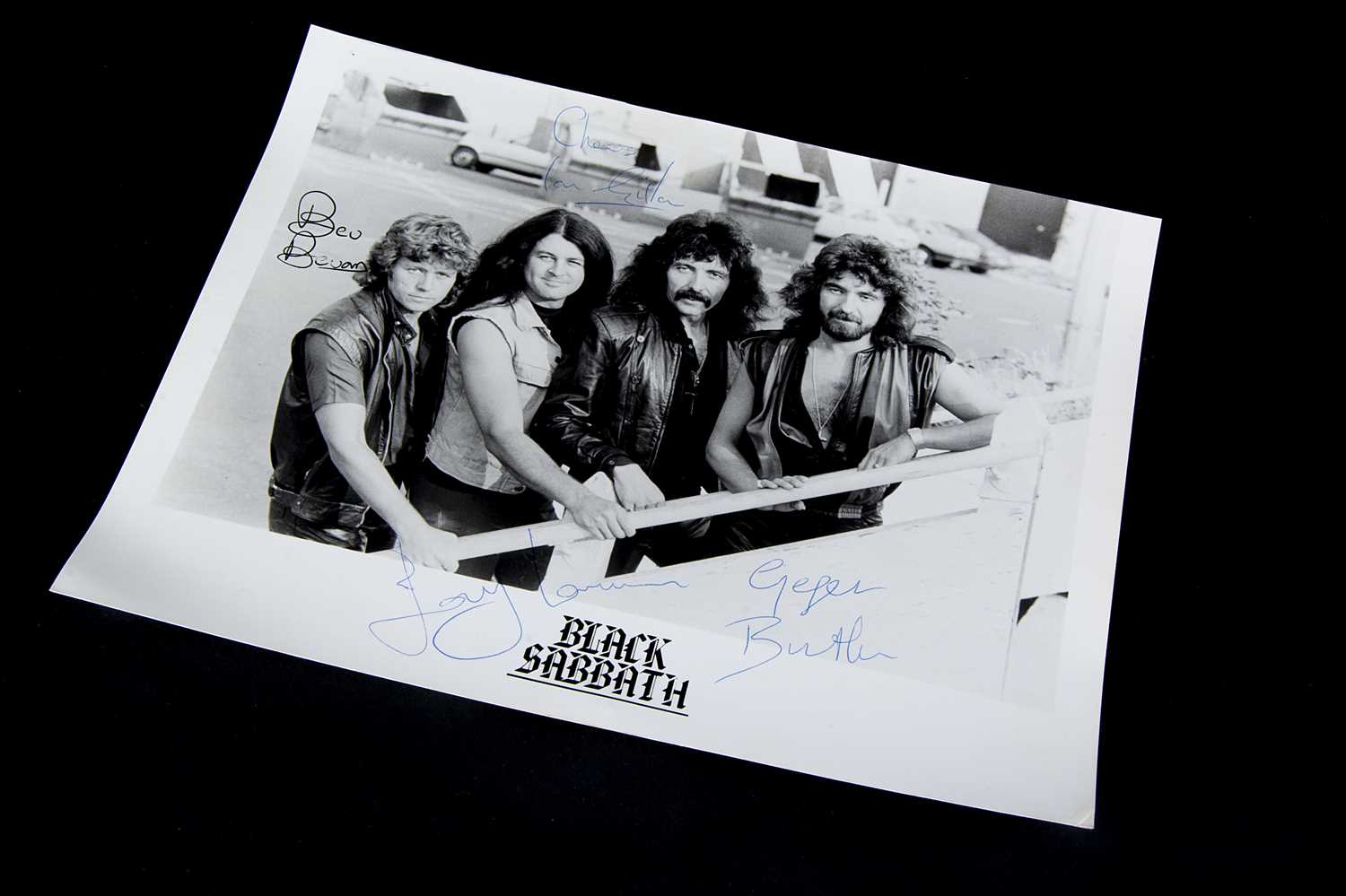 Lot 317 - Black Sabbath Photo / Signature