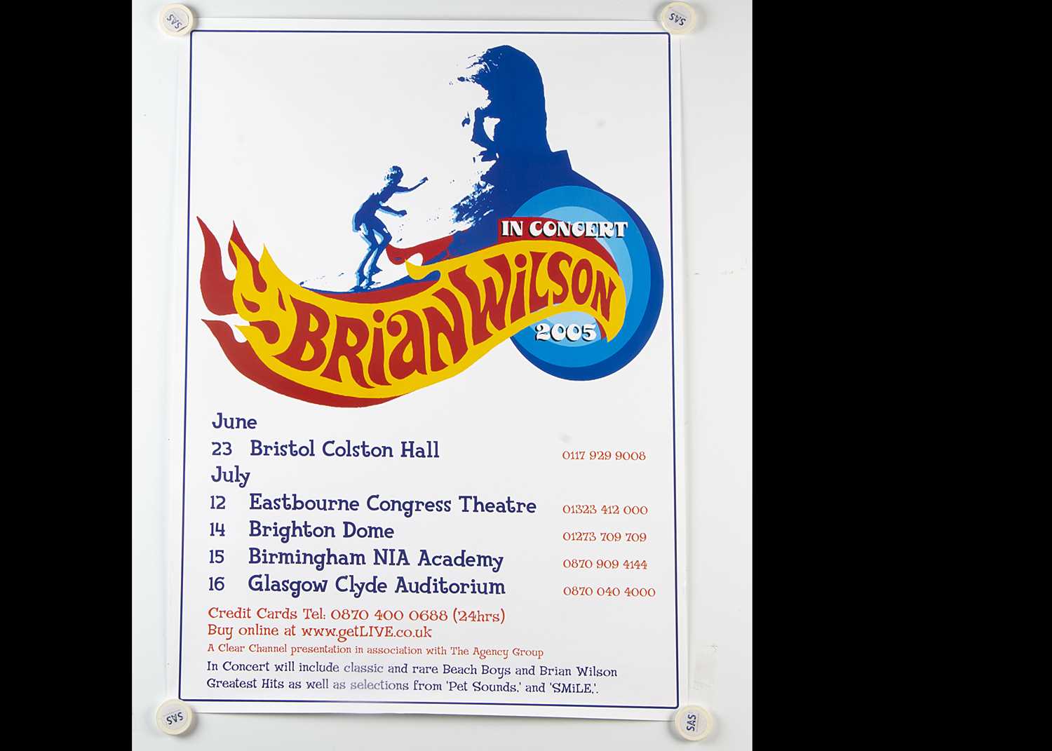 Lot 358 - Brian Wilson Concert Posters,