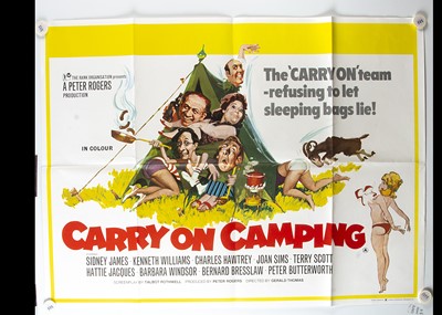 Lot 410 - Carry On Camping (1970) Quad Poster