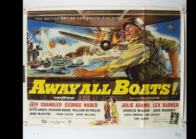 Lot 437 - Away All Boats (1956) Quad Poster